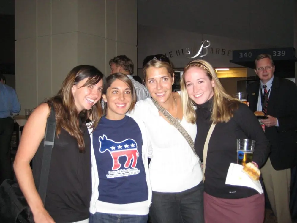 Friends at the Democratic National Convention in Denver